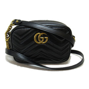 Gucci Shoulder Bag Leather Black